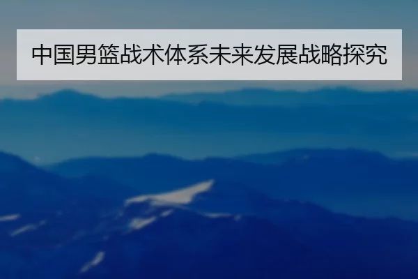 中国男篮战术体系未来发展战略探究
